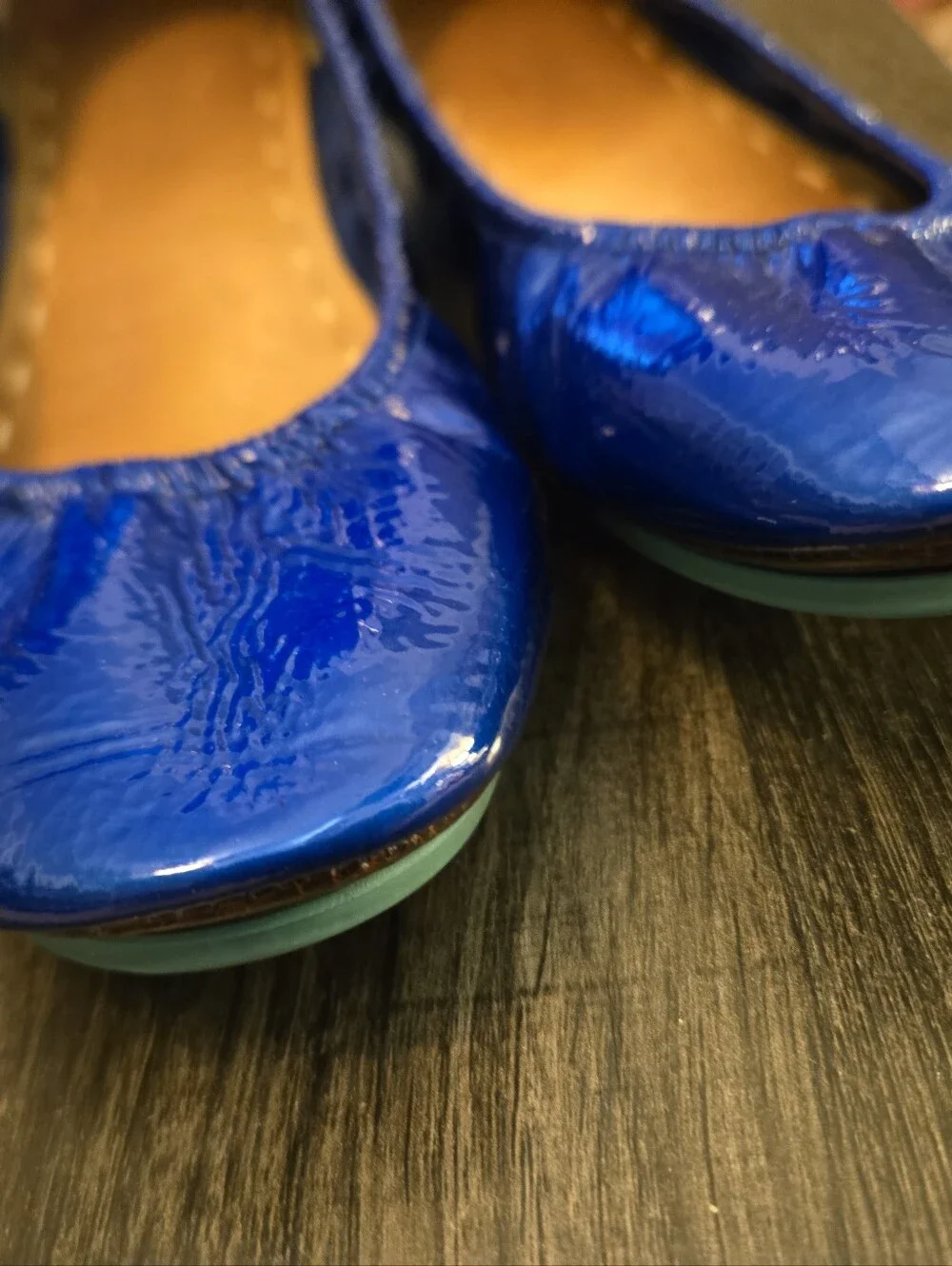 Tieks Sapphire Patent Leather Size 8